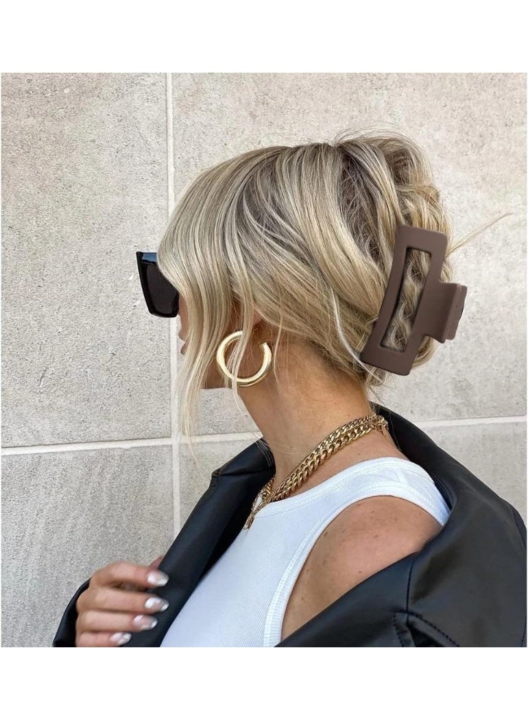 مجموعة مشابك شعر - 8 قطع - مشابك شعر متينة غير لامعة للنساء، مشابك فك مانعة للانزلاق للشعر الكثيف والخفيف، لتصفيف الكعكة ورفع الشعر -  ألوان متنوعة - Image 4